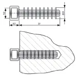 TRZYMAK D-10*P100